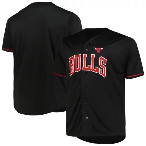 Incantevole Splendido Fascinante Chicago Bulls Profile Big & Tall Pop Jersey Black  per i veri fan