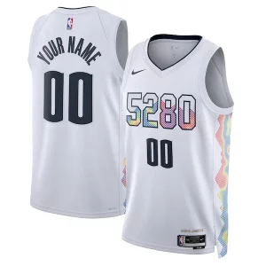 Prestigioso Fascinante Denver Nuggets Nike Unisex 2024/25 Custom Swingman Jersey City Edition White  per i veri fan