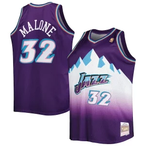 Prestigioso Karl Malone Utah Jazz Big & Tall Hardwood Classics 1996/97 Swingman Jersey Purple/White  per i veri fan