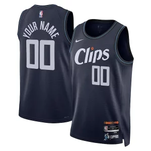 Prestigioso LA Clippers Nike Unisex 2023/24 Custom Swingman Jersey Navy City Edition  per i veri fan