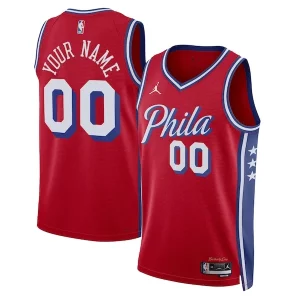 Prestigioso Magnifico Delizioso Philadelphia 76ers Jordan Brand Unisex 2022/23 Swingman Custom Jersey Statement Edition Red  per i veri fan