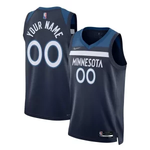 Prestigioso Minnesota Timberwolves Nike 2021/22 Diamond Swingman Custom Jersey Icon Edition Navy  per i veri fan