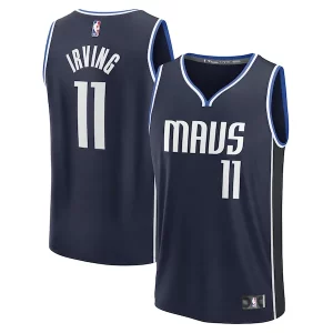 Prestigioso Moderno Attraente Kyrie Irving Dallas Mavericks Fast Break Replica Player Jersey Statement Edition Navy  per i veri fan