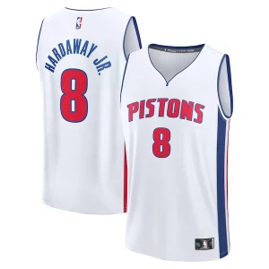 Prestigioso Robusto Cool Tim Hardaway Jr. Detroit Pistons Fast Break Replica Player Jersey Association Edition White  per i veri fan