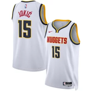 Prestigioso Splendido Versatile Nikola Jokic Denver Nuggets Nike Unisex Swingman Jersey Association Edition White/Navy  per i veri fan