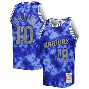 Prestigioso Tim Hardaway Golden State Warriors 1990/91 Galaxy Swingman Jersey Blue  per i veri fan