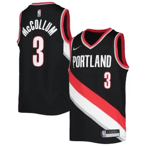 Raffinato Attraente C.J. McCollum Portland Trail Blazers Nike Youth 2021/22 Diamond Swingman Jersey Icon Edition Black  per i veri fan