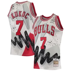 Raffinato Comodo Toni Kukoc Chicago Bulls Hardwood Classics 1995/96 Hyper Hoops Swingman Jersey White  per i veri fan