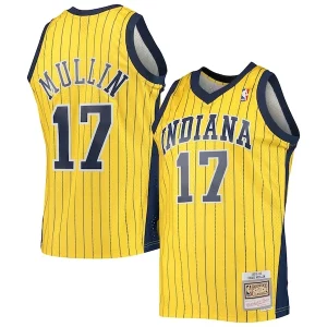 Raffinato Eccezionale Chris Mullin Indiana Pacers 1999/00 Hardwood Classics Swingman Jersey Gold  per i veri fan