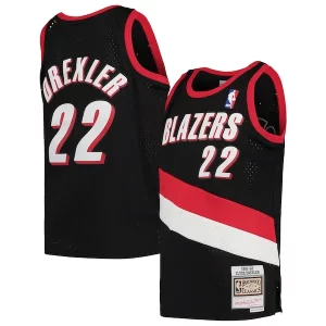 Raffinato Fascinante Clyde Drexler Portland Trail Blazers Youth 1991/92 Hardwood Classics Swingman Jersey Black  per i veri fan
