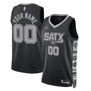 Raffinato Gorgeous Accattivante San Antonio Spurs Jordan Brand Unisex 2022/23 Swingman Custom Jersey Statement Edition Black  per i veri fan