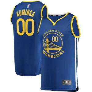 Raffinato Jonathan Kuminga Golden State Warriors 2021 NBA Draft First Round Pick Fast Break Replica Jersey Royal Icon Edition  per i veri fan