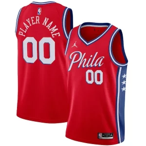Raffinato Magnifico Accattivante Philadelphia 76ers Jordan Brand Swingman Custom Jersey Statement Edition Red  per i veri fan