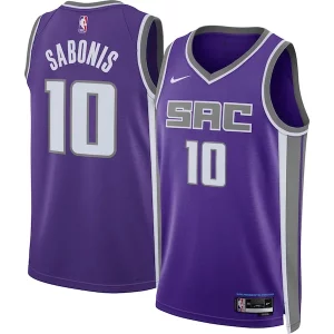 Raffinato Moderno Domantas Sabonis Sacramento Kings Nike Unisex Swingman Jersey Icon Edition Purple  per i veri fan