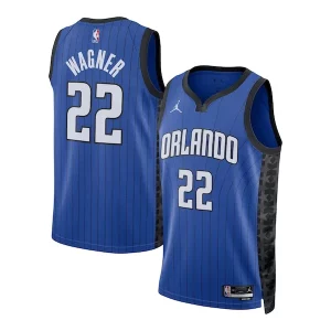 Raffinato Moderno Franz Wagner Orlando Magic Jordan Brand Unisex Swingman Jersey Statement Edition Blue  per i veri fan