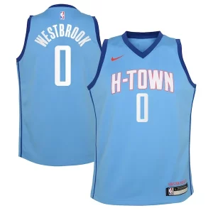Raffinato Russell Westbrook Houston Rockets Nike Youth 2020/21 Swingman Jersey Blue City Edition  per i veri fan