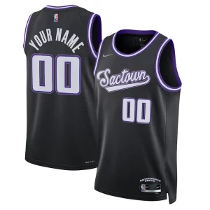 Raffinato Sacramento Kings Nike 2021/22 Swingman Custom Jersey City Edition Black  per i veri fan