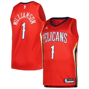 Raffinato Splendido Ottimo Zion Williamson New Orleans Pelicans Jordan Brand Swingman Player Jersey Statement Edition Red  per i veri fan