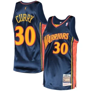 Raffinato Stephen Curry Golden State Warriors 2009/10 Hardwood Classics Authentic Jersey Navy  per i veri fan