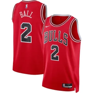Raffinato Trendy Lonzo Ball Chicago Bulls Nike Unisex Swingman Jersey Icon Edition Red  per i veri fan