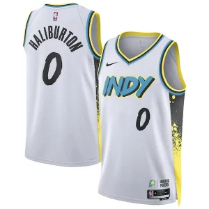 Raffinato Tyrese Haliburton Indiana Pacers Nike Unisex 2024/25 Swingman Player Jersey City Edition White  per i veri fan