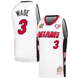 Raffinato Versatile Dwyane Wade Miami Heat Unisex Hall of Fame Class of 2023 Throwback Swingman Jersey White  per i veri fan