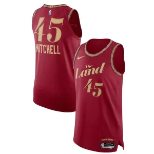 Raffinato Versatile Eccezionale Nike Donovan Mitchell Cleveland Cavaliers Authentic Jersey City Edition Wine  per i veri fan