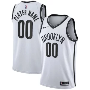 Resistente Brooklyn Nets Nike 2020/21 Swingman Custom Jersey Association Edition White  per i veri fan