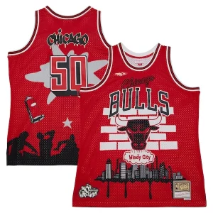 Resistente Chicago Bulls x Tats Cru Hardwood Classics Fashion Jersey Red  per i veri fan