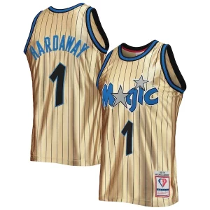 Resistente Comodo Penny Hardaway Orlando Magic 75th Anniversary 1993/94 Hardwood Classics Swingman Jersey Gold  per i veri fan