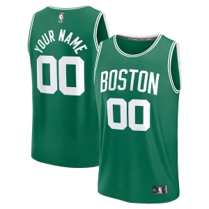 Classico Moderno Boston Celtics Fast Break Custom Jersey Icon Edition Kelly Green/White/Black  per i veri fan
