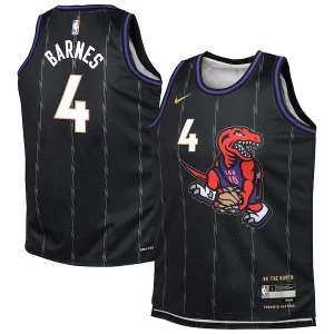 Resistente Duraturo Delizioso Scottie Barnes Toronto Raptors Nike Youth 2024/25 Swingman Player Jersey City Edition Black  per i veri fan