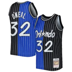 Resistente Eccezionale Fantastico Shaquille O'Neal Orlando Magic Hardwood Classics 1994/95 Split Swingman Jersey Blue/Black  per i veri fan