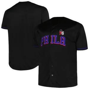Resistente Incantevole Philadelphia 76ers Profile Big & Tall Pop Jersey Black  per i veri fan