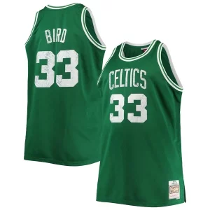 Resistente Larry Bird Boston Celtics Big & Tall 1985/86 NBA 75th Anniversary Diamond Swingman Jersey Kelly Green  per i veri fan