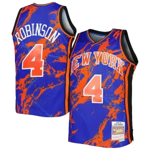 Resistente Nate Robinson New York Knicks 2005/06 Hardwood Classics Marble Swingman Jersey Blue  per i veri fan