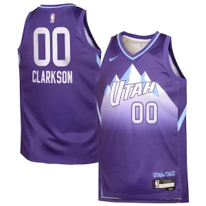 Resistente Ottimo Jordan Clarkson Utah Jazz Nike Youth 2024/25 Swingman Player Jersey City Edition Purple  per i veri fan