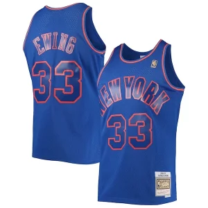 Resistente Patrick Ewing New York Knicks 1996/97 Hardwood Classics Swingman Jersey Blue  per i veri fan