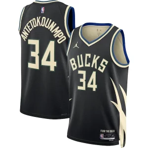 Resistente Robusto Magnifico Giannis Antetokounmpo Milwaukee Bucks Jordan Brand Unisex Swingman Jersey Statement Edition Black  per i veri fan