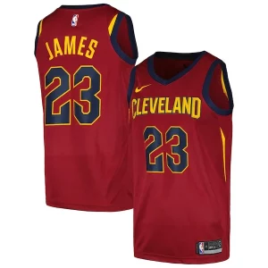 Resistente Splendido LeBron James Cleveland Cavaliers Nike Swingman Player Jersey Icon Edition Wine  per i veri fan