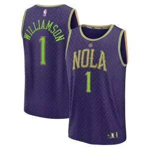 Incantevole Zion Williamson New Orleans Pelicans 2024/25 Fast Break Player Jersey City Edition Purple  per i veri fan