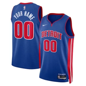 Robusto Accattivante Carino Detroit Pistons Nike Unisex Swingman Custom Jersey Blue Icon Edition  per i veri fan