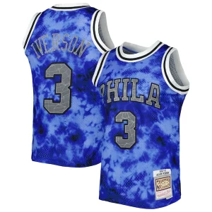 Robusto Allen Iverson Philadelphia 76ers 1996/97 Galaxy Swingman Jersey Royal  per i veri fan