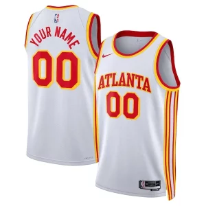 Robusto Atlanta Hawks Nike Unisex Swingman Custom Jersey White Association Edition  per i veri fan