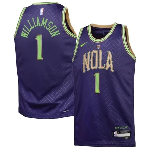 Robusto Attraente Zion Williamson New Orleans Pelicans Nike Youth 2024/25 Swingman Player Jersey City Edition Purple  per i veri fan