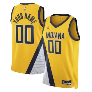 Robusto Bellissimo Indiana Pacers Jordan Brand Unisex 2022/23 Swingman Custom Jersey Statement Edition Yellow  per i veri fan