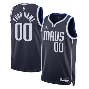 Robusto Dallas Mavericks Jordan Brand Unisex 2022/23 Swingman Custom Jersey Statement Edition Navy  per i veri fan