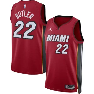 Robusto Duraturo Jimmy Butler Miami Heat Jordan Brand Unisex Swingman Jersey Statement Edition Red  per i veri fan