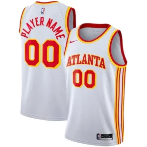 Robusto Fantastico Moderno Atlanta Hawks Nike 2020/21 Swingman Custom Jersey Association Edition White  per i veri fan