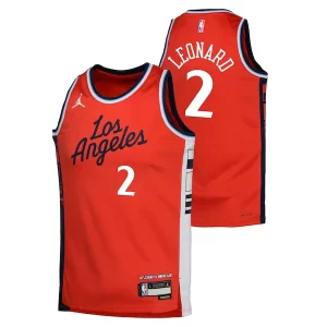 Robusto Gorgeous Kawhi Leonard LA Clippers Jordan Brand Youth Swingman Jersey Statement Edition Red  per i veri fan